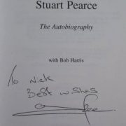 Signed Stuart Pearce Hardback Book