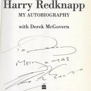 Signed Harry Redknapp Hardback Book