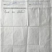 Handwritten Charlie Salvador Prison Complaint Form
