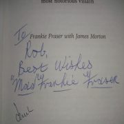 Signed Frankie Fraser Book