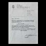 Reg Kray Visitor Approval Letter