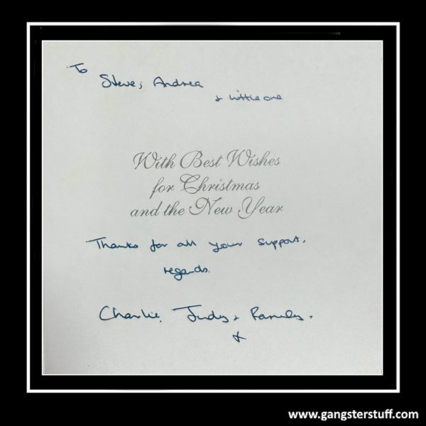 Charlie Kray Signed