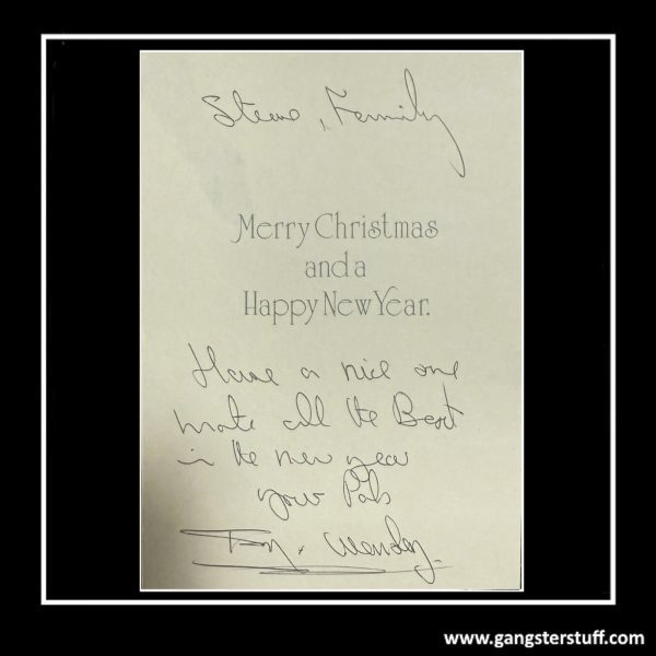 Tony Lambrianou - Signed