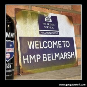 VINTAGE REPLICA H.M.P BELMARSH PRISON SIGN