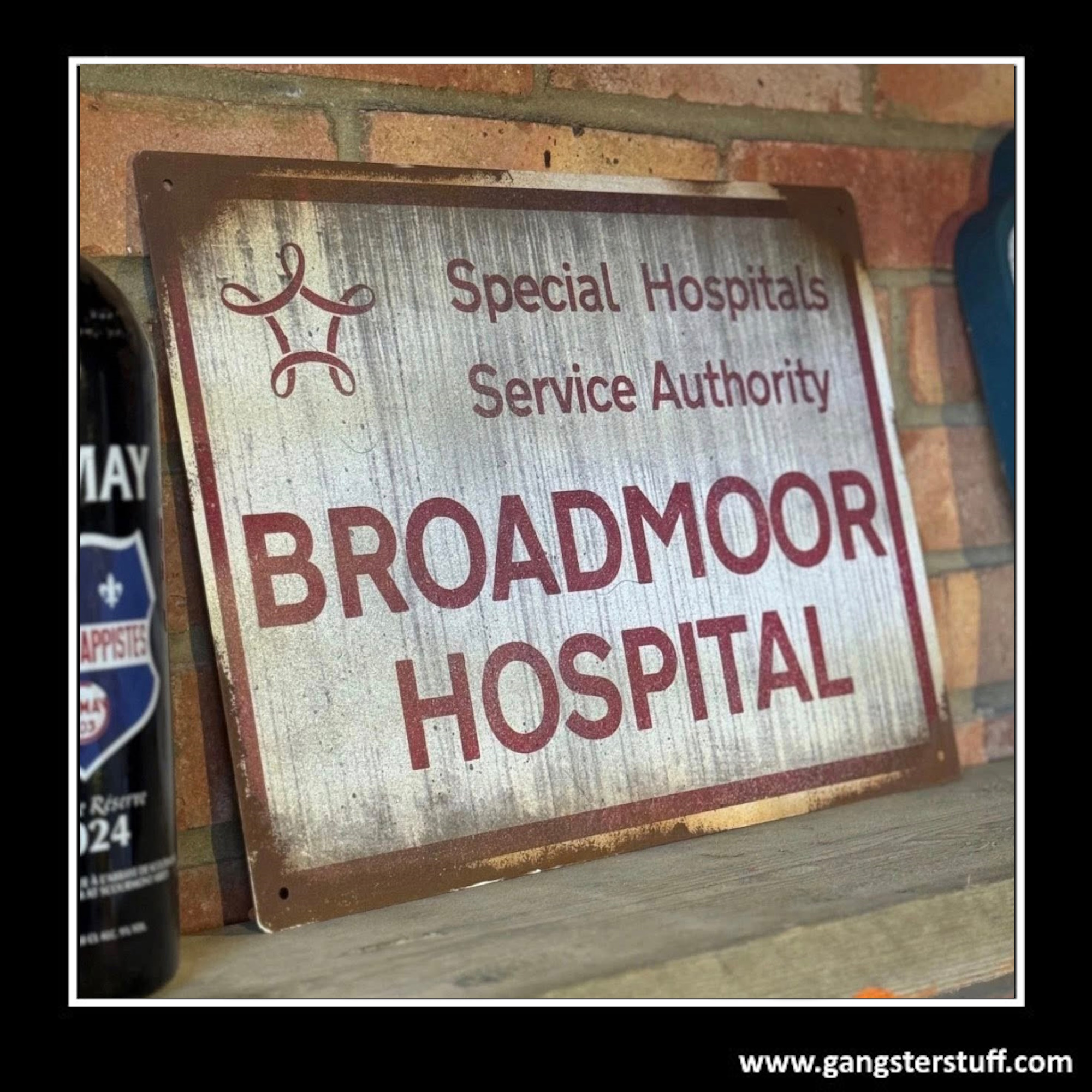 VINTAGE REPLICA BROADMOOR HOSPITAL SIGN