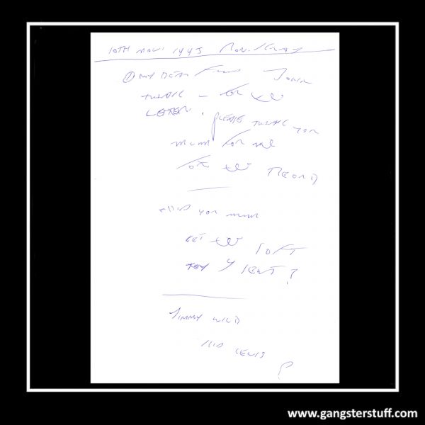 Ron Kray Signed