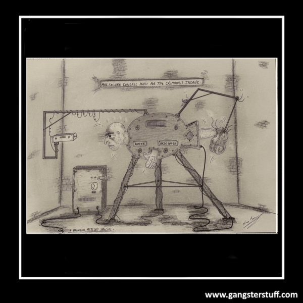 HAND-DRAWN A4 ARTWORK BY CHARLIE BRONSON/SALVADOR