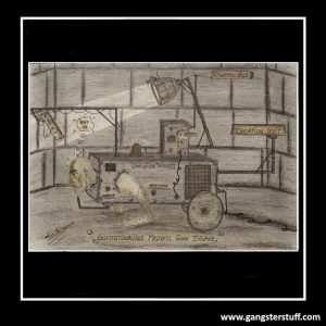 HAND-DRAWN A4 ARTWORK BY CHARLIE BRONSON/SALVADOR