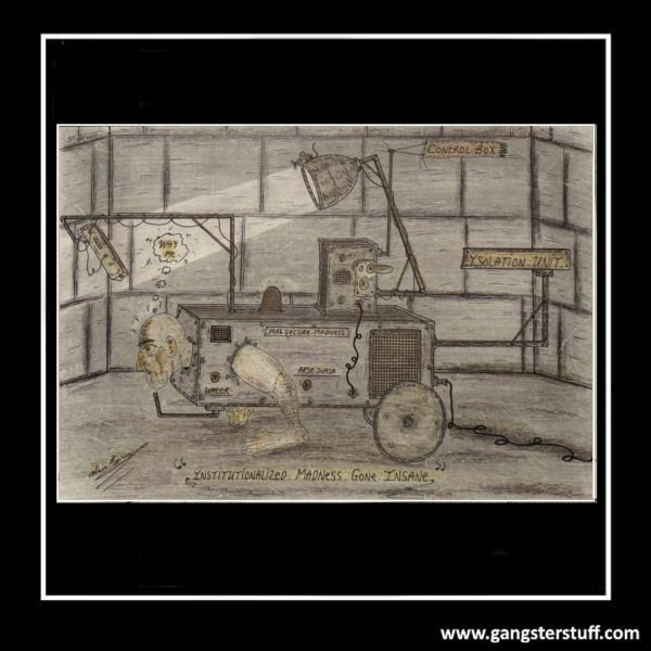 HAND-DRAWN A4 ARTWORK BY CHARLIE BRONSON/SALVADOR