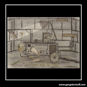 HAND-DRAWN CHARLIE BRONSON/SALVADOR A4 ART