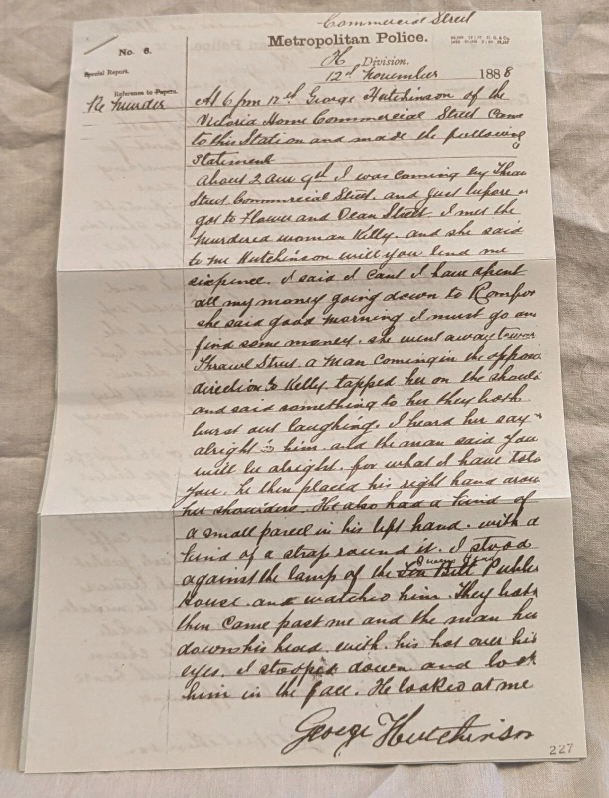 JACK THE RIPPER POLICE LETTERS SET (REPRO) - Image 4