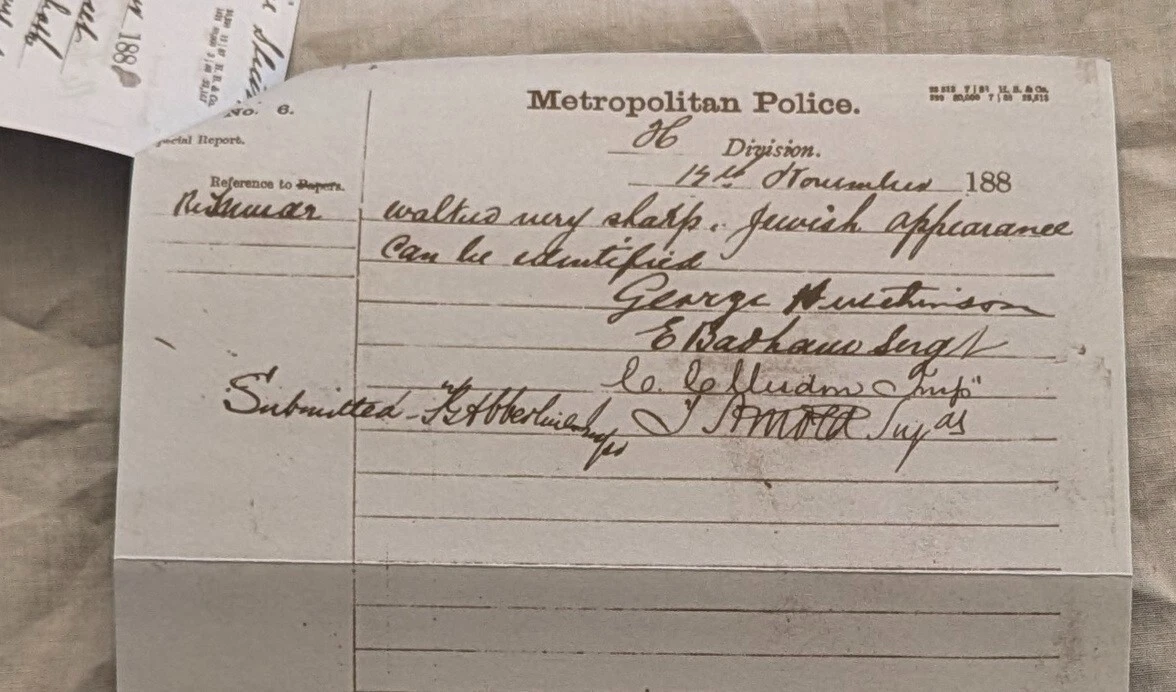 JACK THE RIPPER POLICE LETTERS SET (REPRO) - Image 6