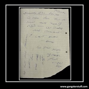 Handwritten Ron Kray Letter