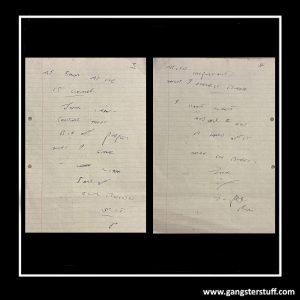 Handwritten Ron Kray