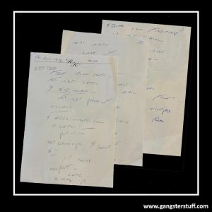 THREE-SIDED RON KRAY LETTER (JAN 5TH 1994) + COA
