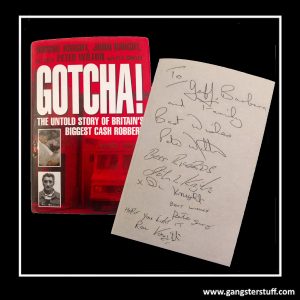 SIGNED RONNIE & JOHN KNIGHT HARDBACK 'GOTCHA' BOOK +COA