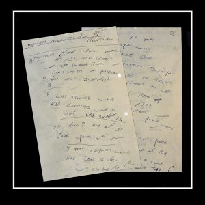 DOUBLE SIDED RON KRAY LETTER PAGE (JUNE 12TH 1994) + COA