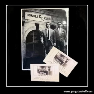 DOUBLE RR BUSINESS CARDS & A5 KRAY TWINS PHOTO