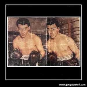 HAND SIGNED REG KRAY A2 SIZE RON REG BOXING POSTER + COA