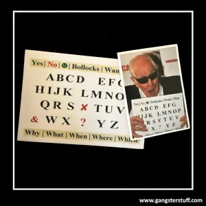 ORIGINAL RONNIE BIGGS LETTER POINTING CHART + COA