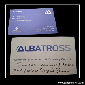 HAND SIGNED FREDDIE FOREMAN BUSINESS CARD + COA