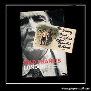 HAND SIGNED MAD FRANKIE FRASER POSTCARD + COA