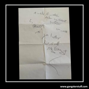 HANDWRITTEN SINGLE-SIDED REG KRAY LETTER WITH FULL SIGNATURE (B)