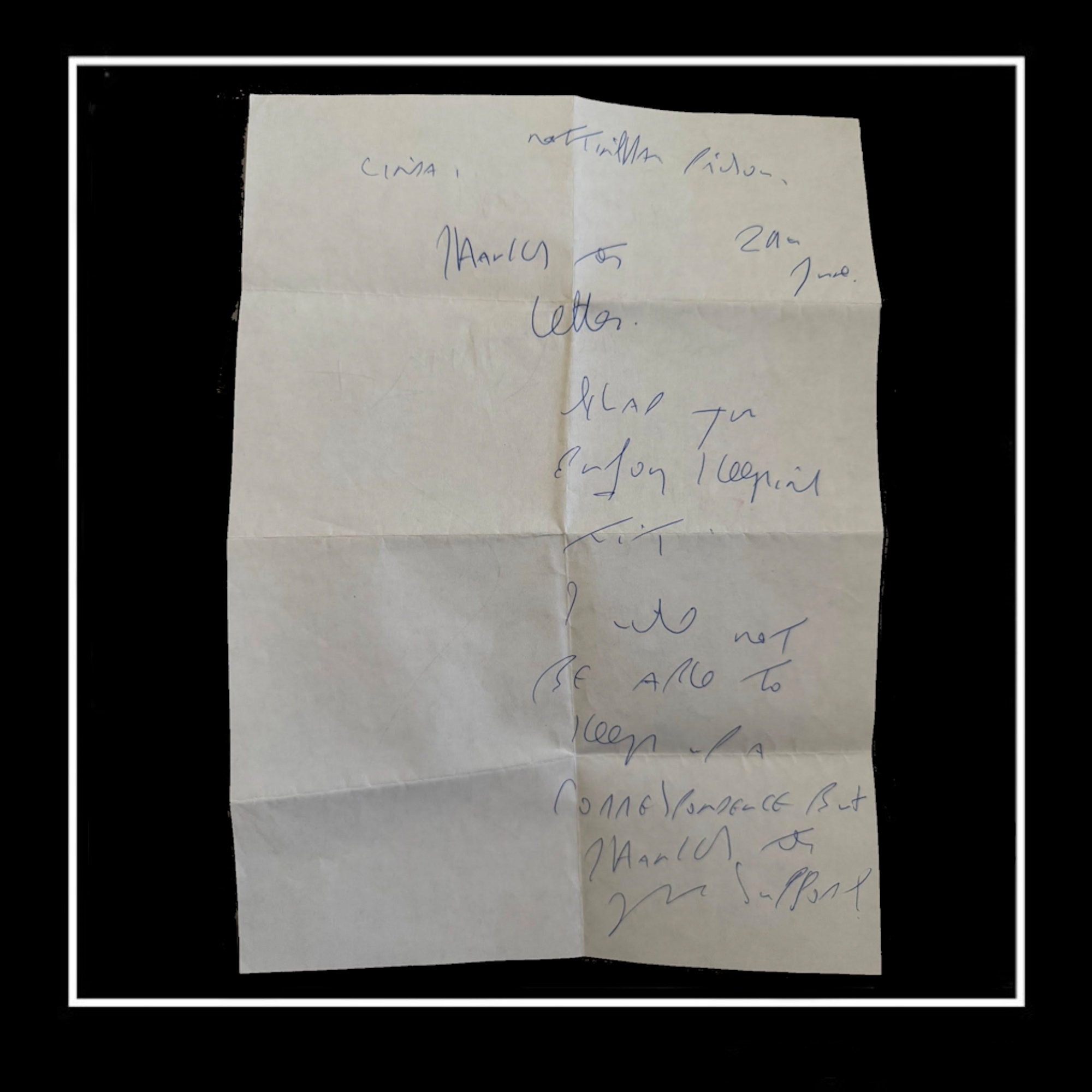 HANDWRITTEN DOUBLE-SIDED REG KRAY LETTER WITH FULL SIGNATURE (C) - Image 2